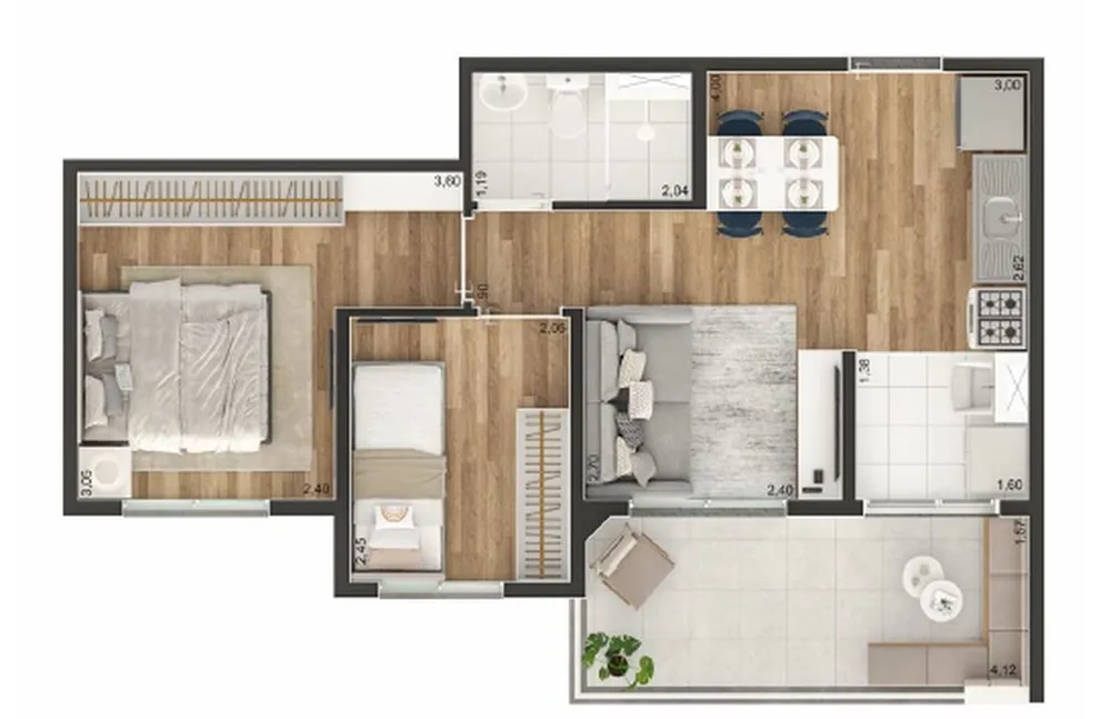 Apartamento, 2 quartos, 37 m² - Foto 10