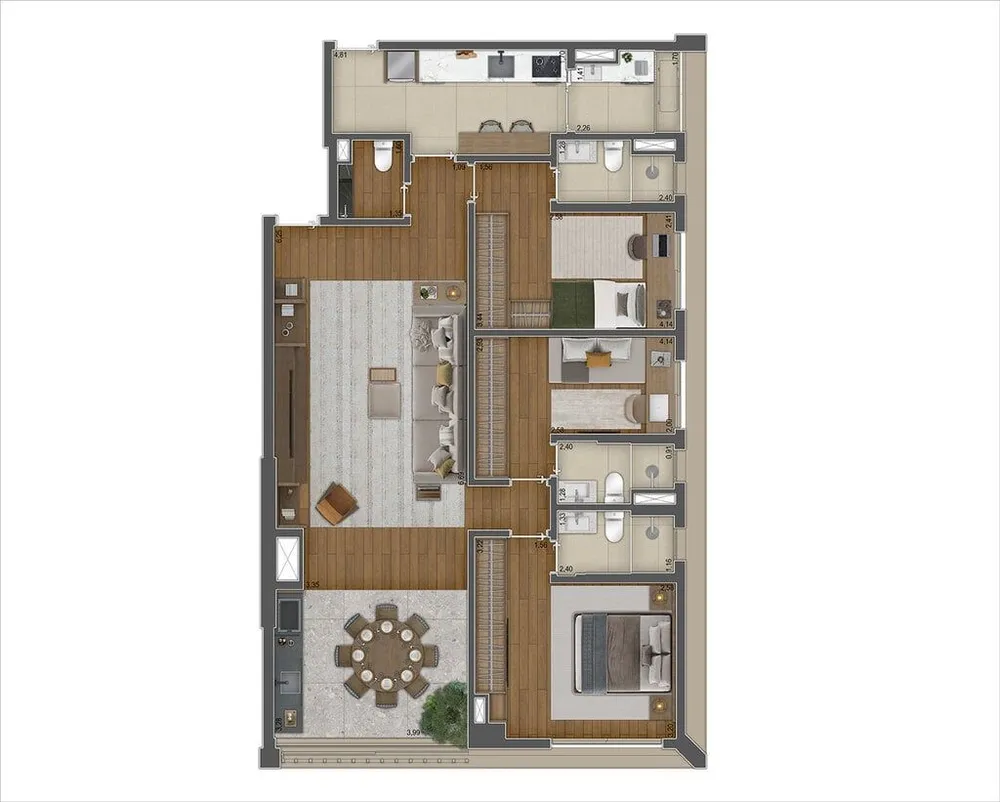 Cobertura, 4 quartos, 260 m² - Foto 12