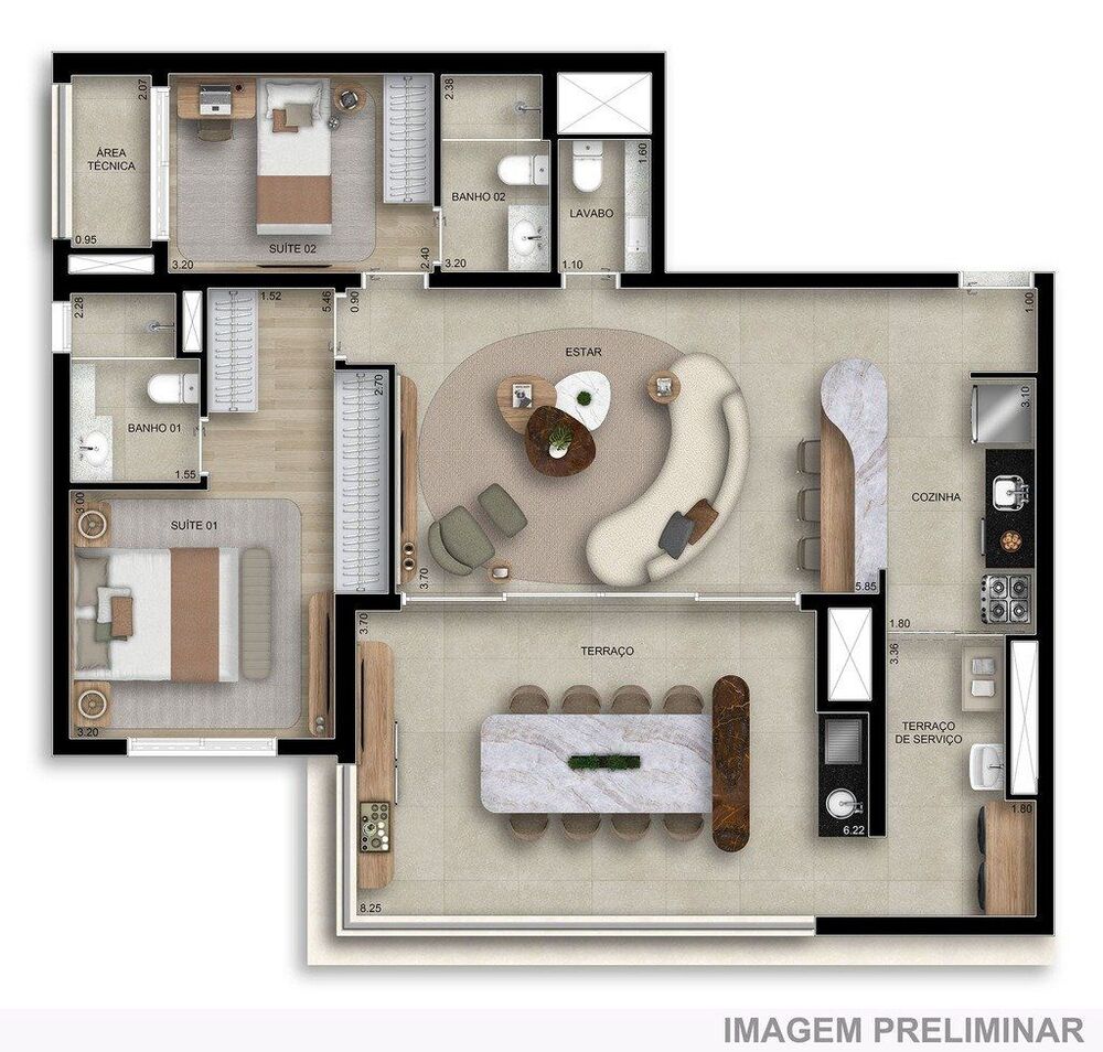 Apartamento, 2 quartos, 80 m² - Foto 5