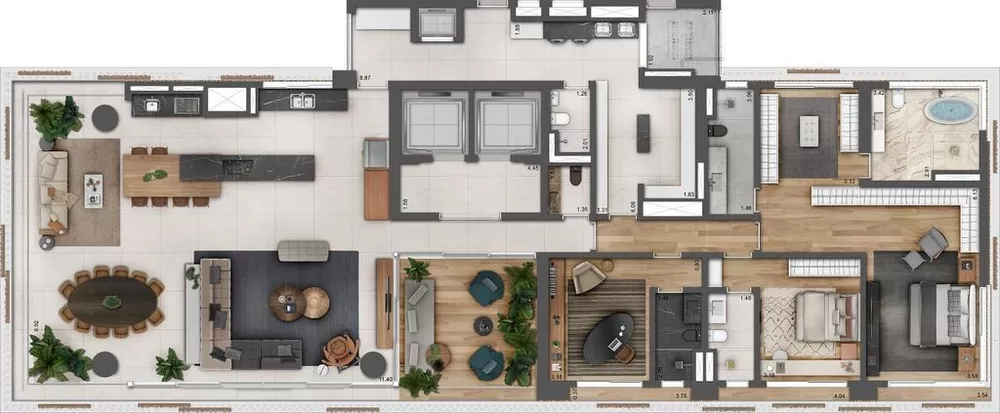 Apartamento, 4 quartos, 355 m² - Foto 9