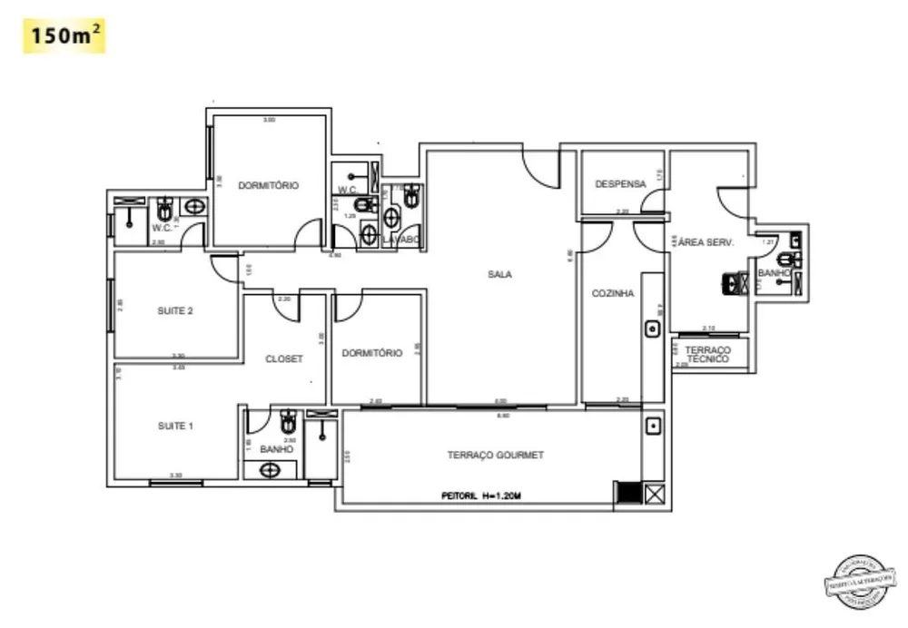 Apartamento, 4 quartos, 150 m² - Foto 2