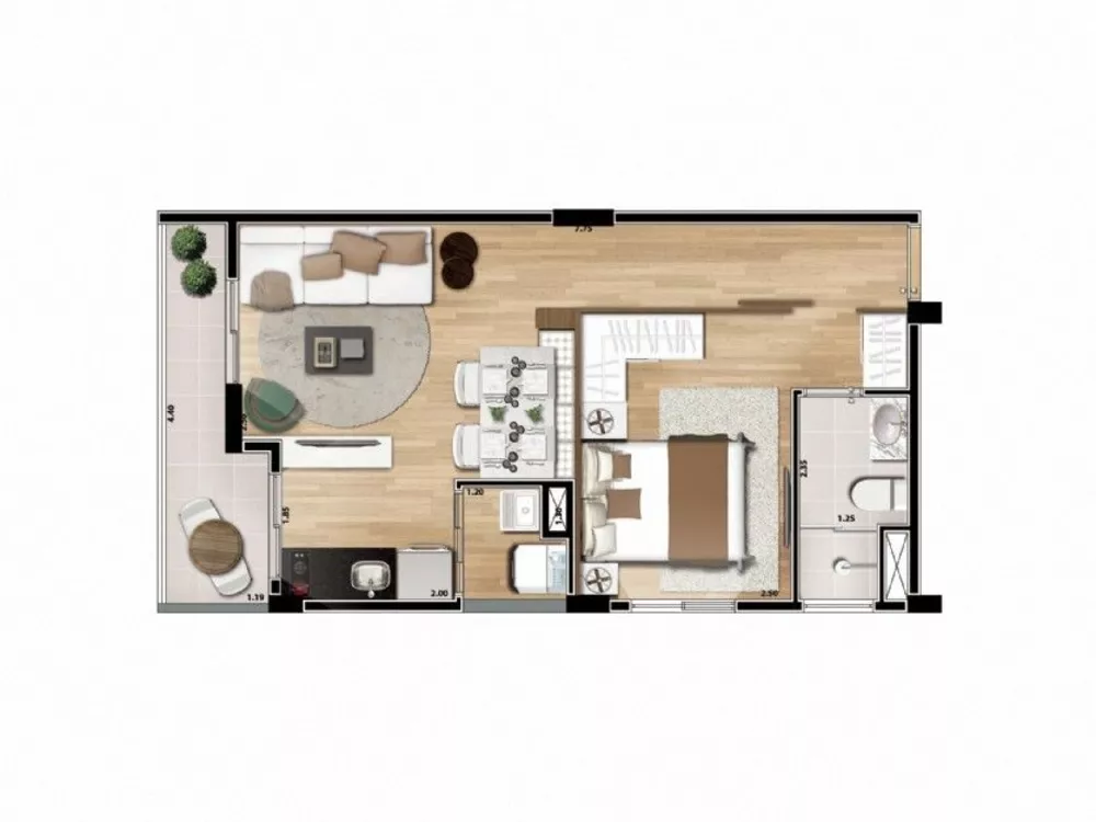 Kitnet-Studio, 40 m² - Foto 7