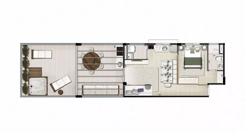 Kitnet-Studio, 40 m² - Foto 2