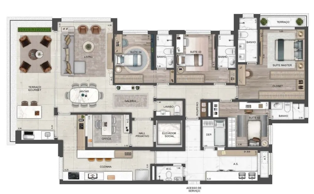 Apartamento, 4 quartos, 325 m² - Foto 5