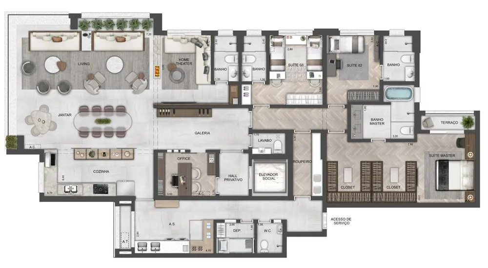 Apartamento, 4 quartos, 325 m² - Foto 8