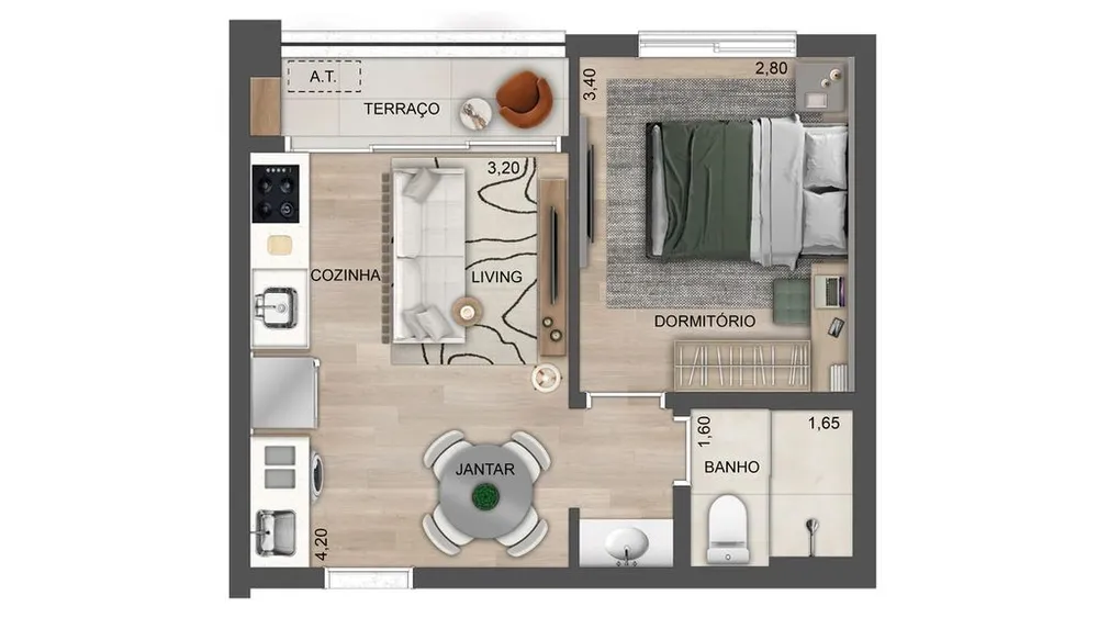 Apartamento, 2 quartos, 62 m² - Foto 10