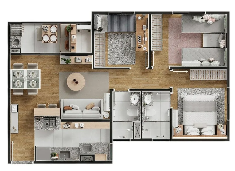 Apartamento, 3 quartos, 64 m² - Foto 10