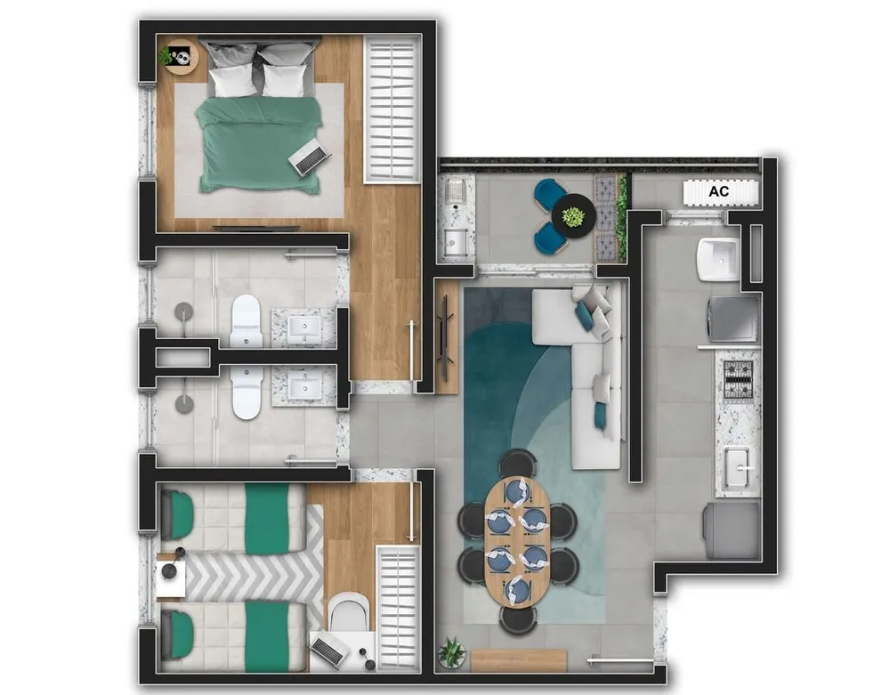 Apartamento, 2 quartos, 83 m² - Foto 3
