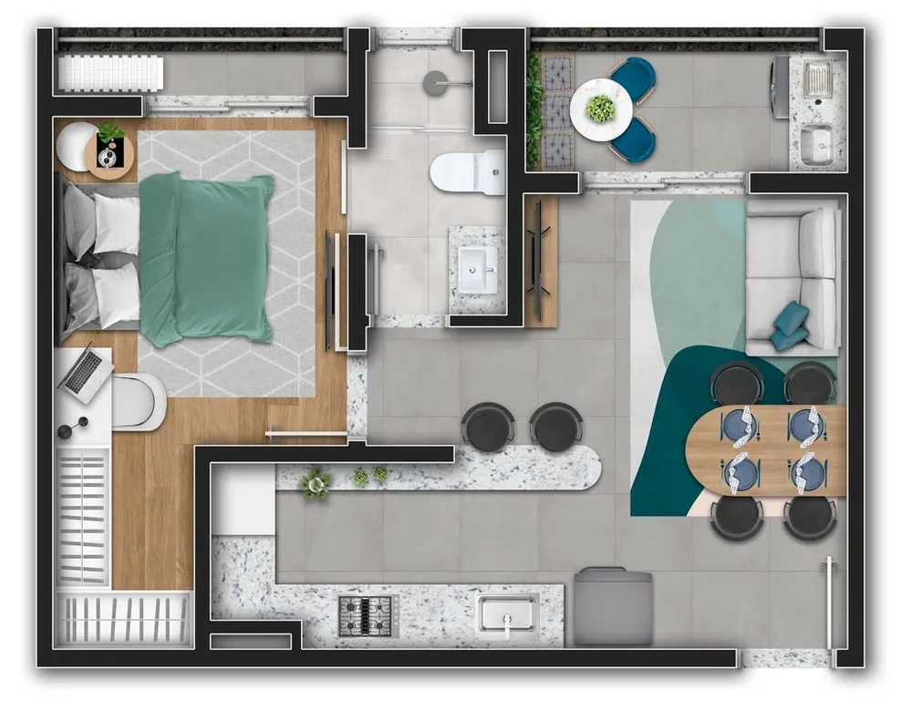 Apartamento, 2 quartos, 83 m² - Foto 1
