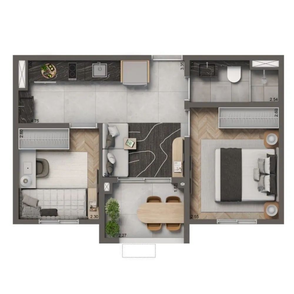 Kitnet-Studio, 30 m² - Foto 4