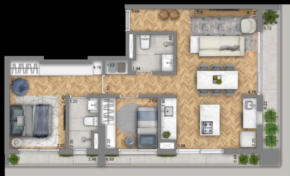 Cobertura, 3 quartos, 187 m² - Foto 8