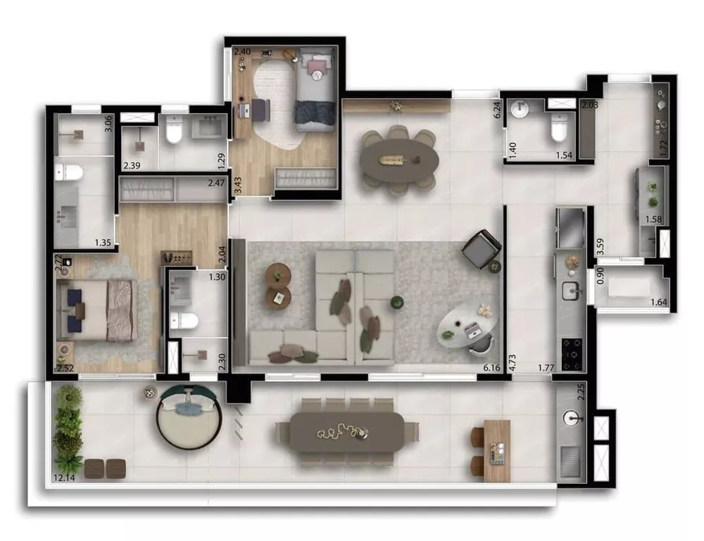 Apartamento, 3 quartos, 117 m² - Foto 27