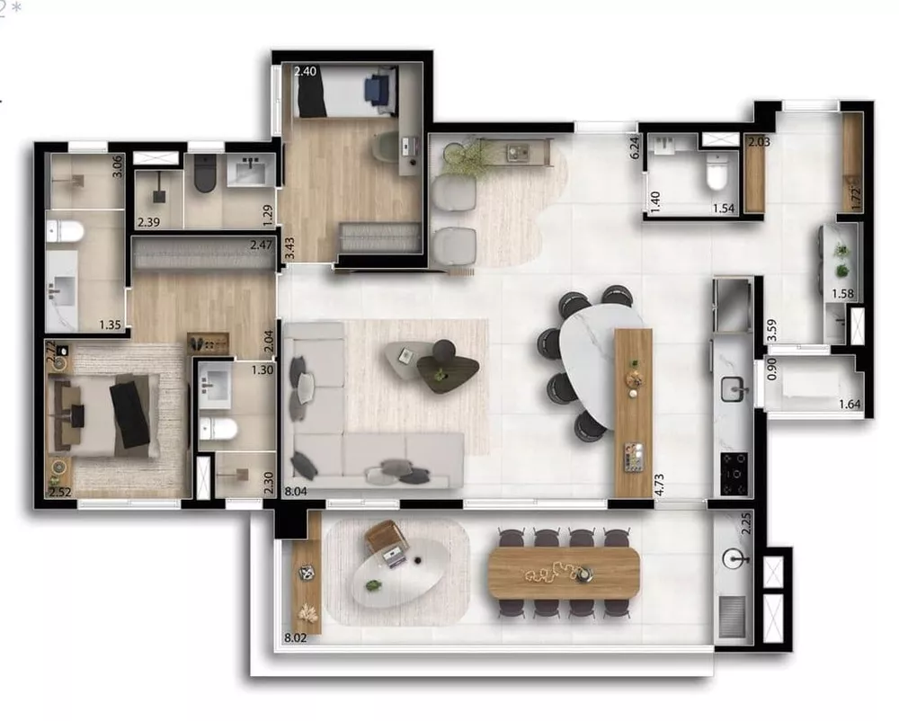 Apartamento, 3 quartos, 117 m² - Foto 30