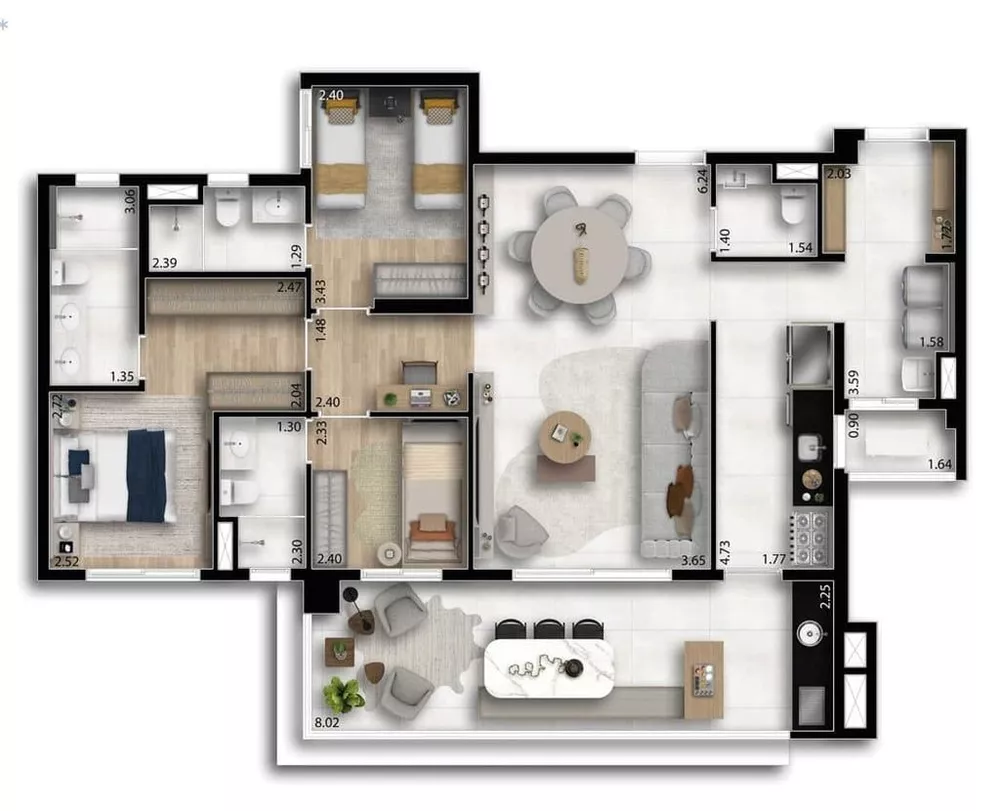 Apartamento, 3 quartos, 117 m² - Foto 32