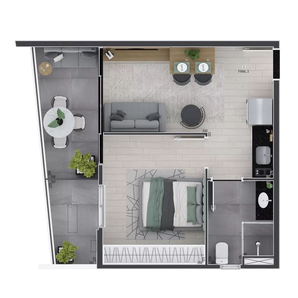 Apartamento, 1 quarto, 43 m² - Foto 19