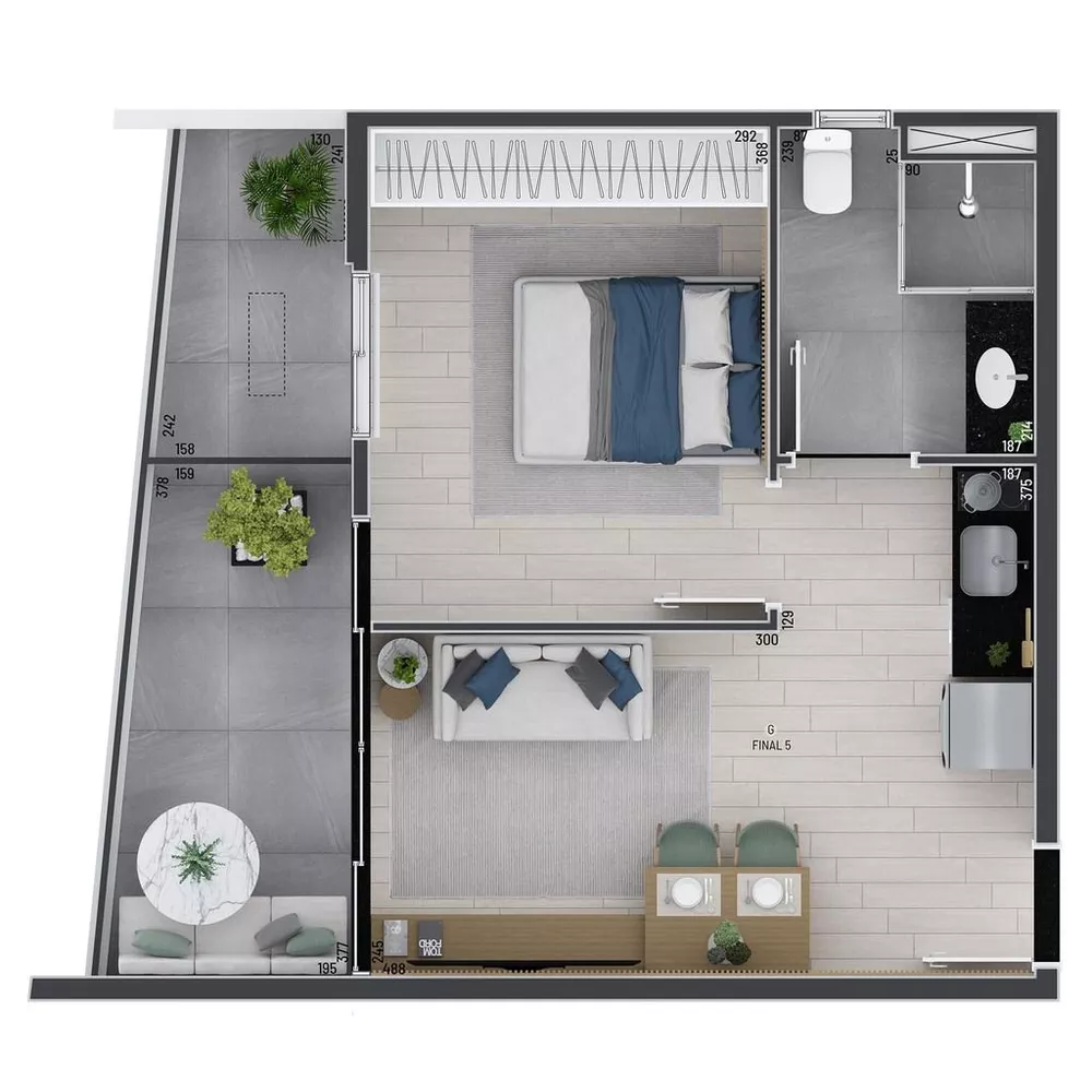 Apartamento, 1 quarto, 43 m² - Foto 7