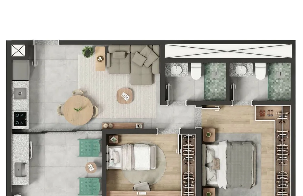 Apartamento, 1 quarto, 38 m² - Foto 1