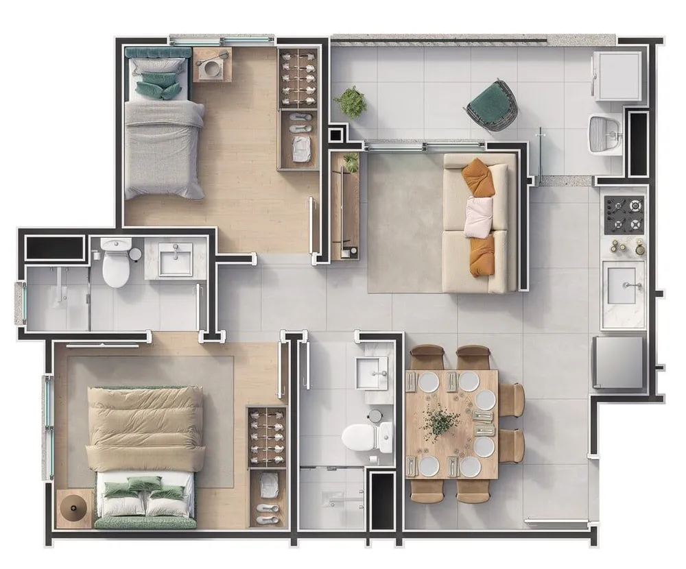 Apartamento, 1 quarto, 32 m² - Foto 8