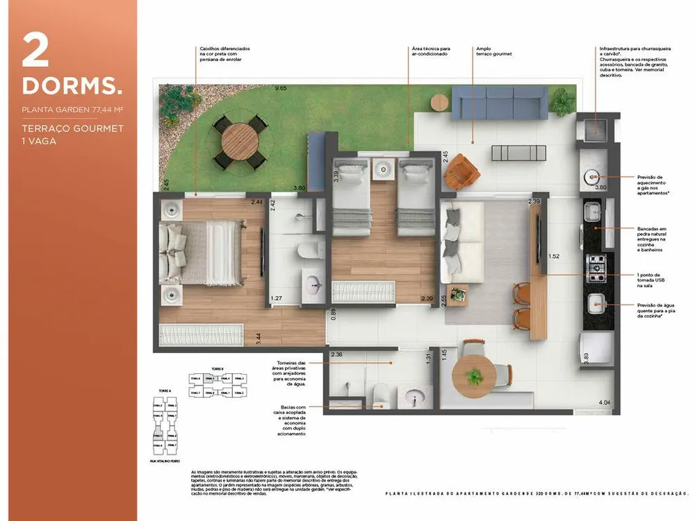 Apartamento, 2 quartos, 60 m² - Foto 8