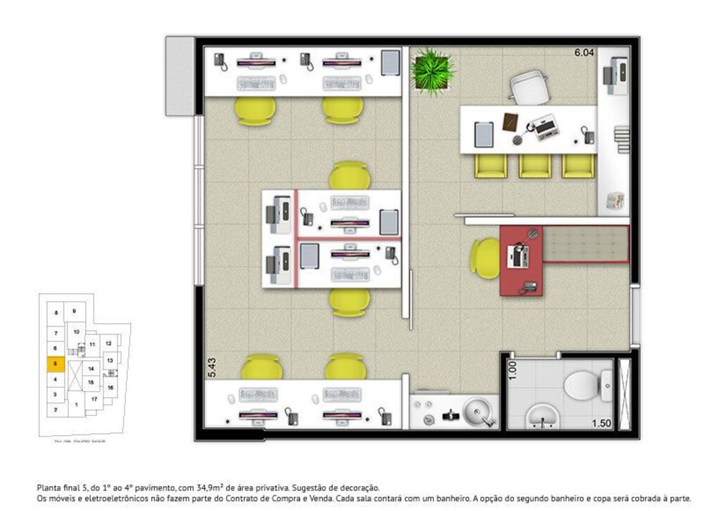 Sala-Conjunto, 67 m² - Foto 16