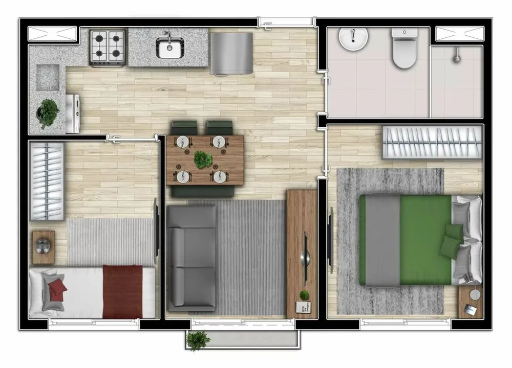 Kitnet-Studio, 34 m² - Foto 8