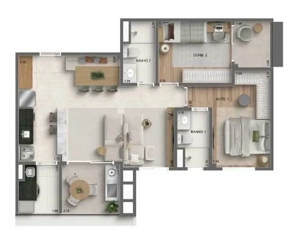 Apartamento, 3 quartos, 70 m² - Foto 8