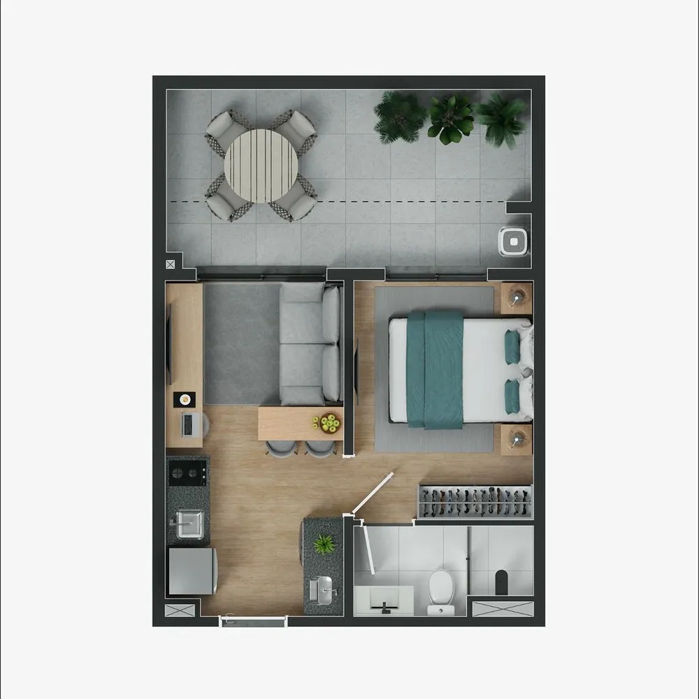 Apartamento, 1 quarto, 29 m² - Foto 9
