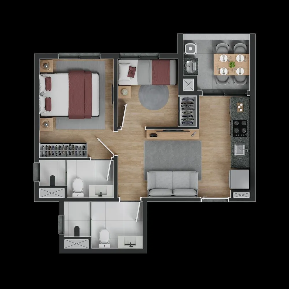 Apartamento, 1 quarto, 29 m² - Foto 6