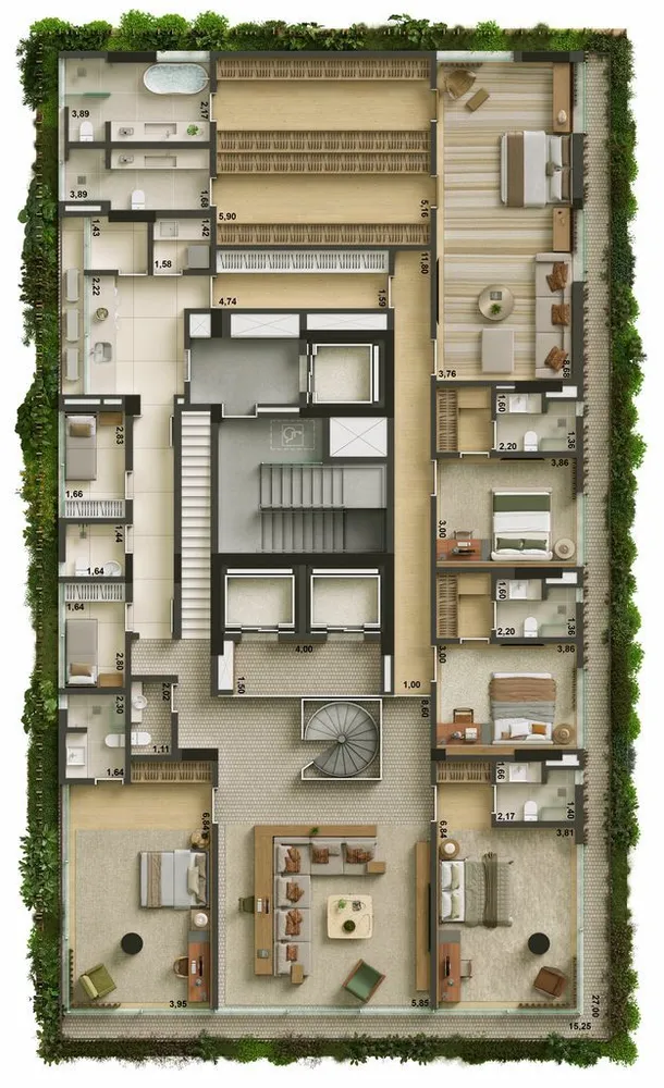 Cobertura, 5 quartos, 821 m² - Foto 5