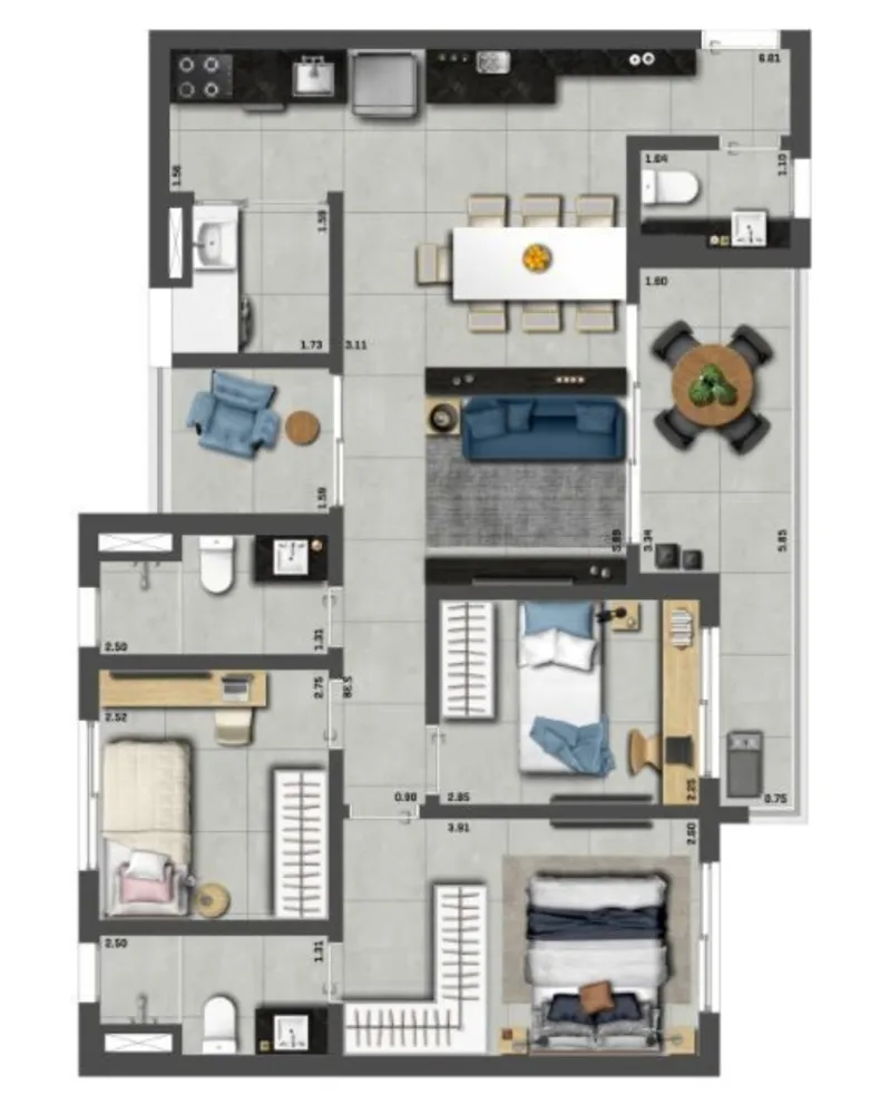Apartamento, 3 quartos, 85 m² - Foto 7