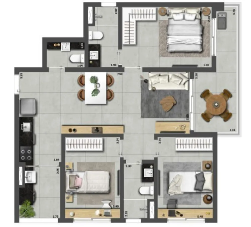 Apartamento, 3 quartos, 85 m² - Foto 8
