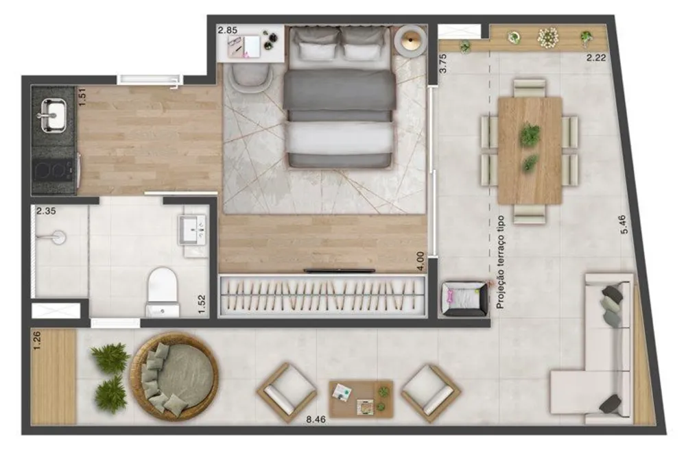Apartamento, 1 quarto, 24 m² - Foto 6