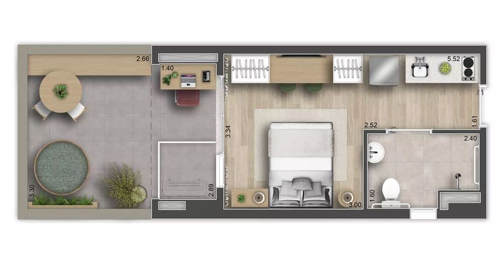 Kitnet e Studio à venda com 1 quarto, 25m² - Foto 13