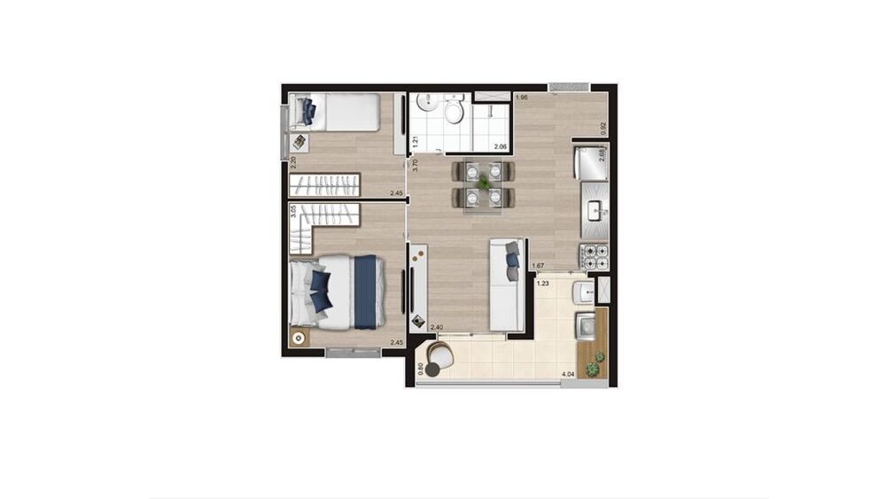 Apartamento, 2 quartos, 50 m² - Foto 13