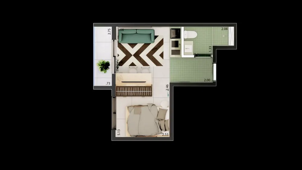 Kitnet-Studio, 14 m² - Foto 4