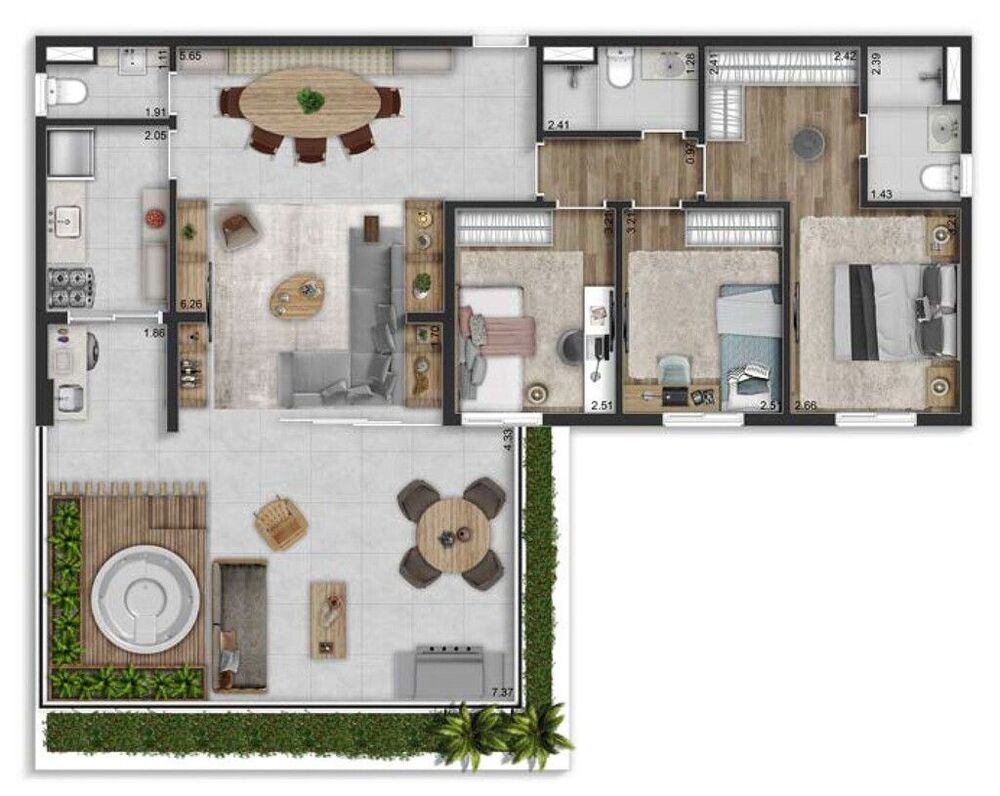 Apartamento, 3 quartos, 150 m² - Foto 35
