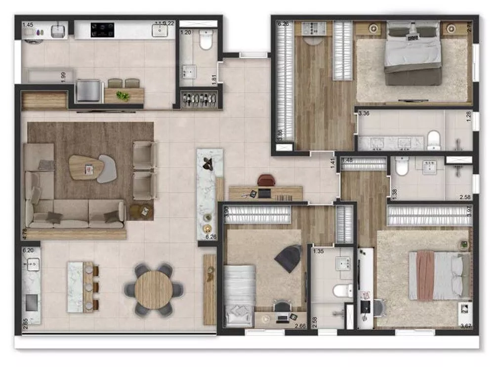 Apartamento, 3 quartos, 150 m² - Foto 38