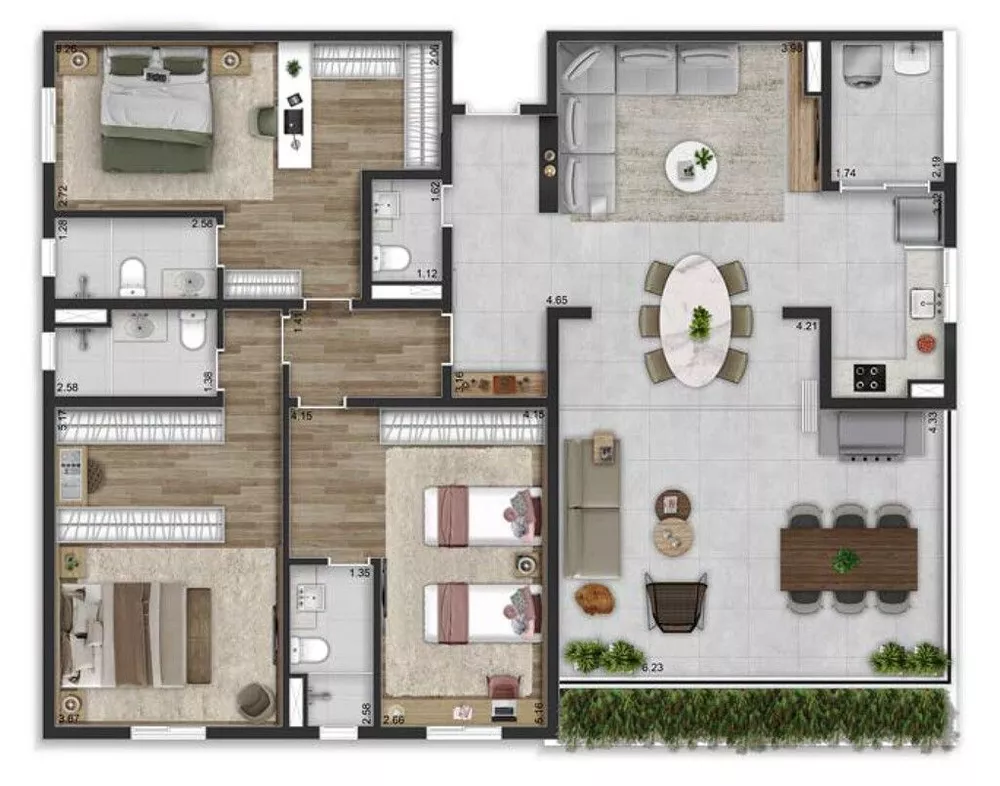 Apartamento, 3 quartos, 150 m² - Foto 16