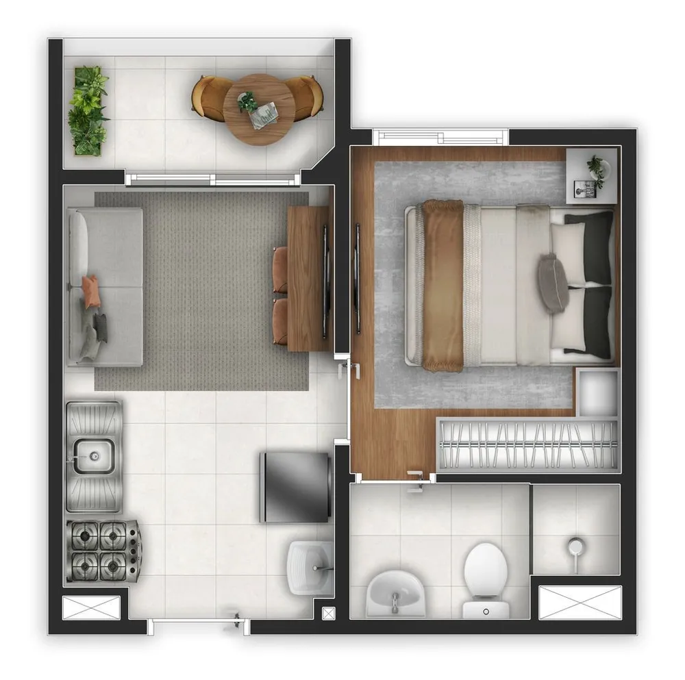 Apartamento, 2 quartos, 34 m² - Foto 8