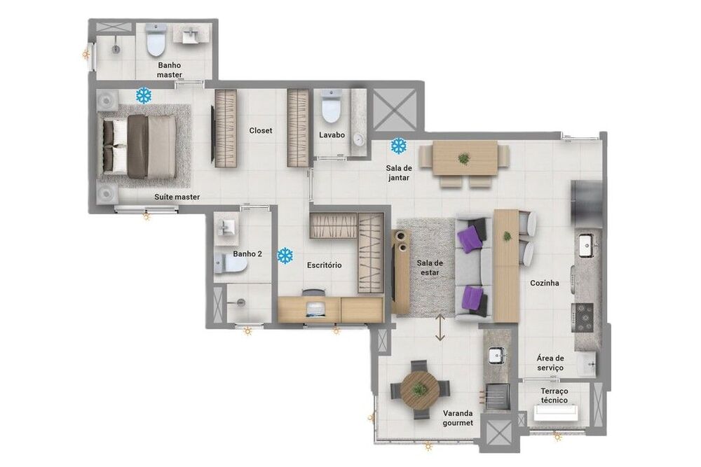 Apartamento à venda com 2 quartos, 70m² - Foto 11