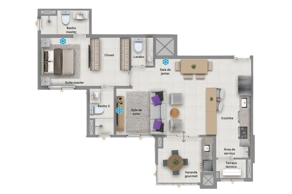 Apartamento à venda com 2 quartos, 70m² - Foto 12