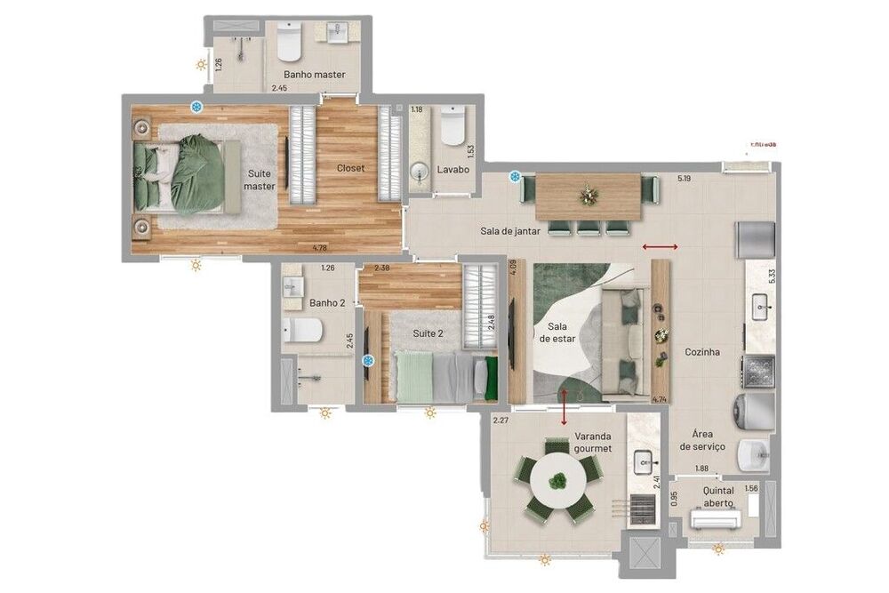 Apartamento à venda com 2 quartos, 70m² - Foto 13