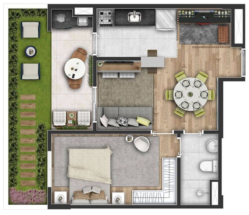 Apartamento à venda com 2 quartos, 59m² - Foto 2