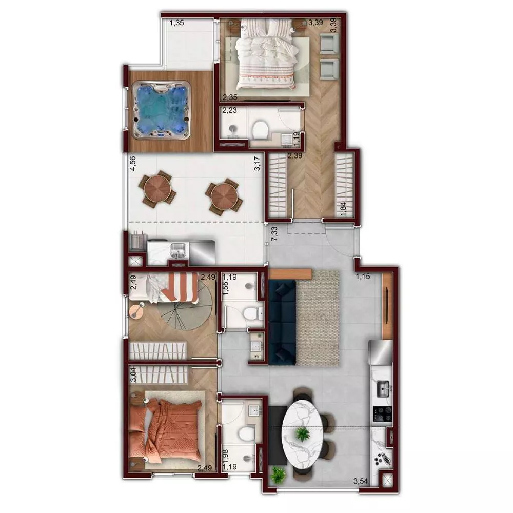 Apartamento, 2 quartos, 45 m² - Foto 17
