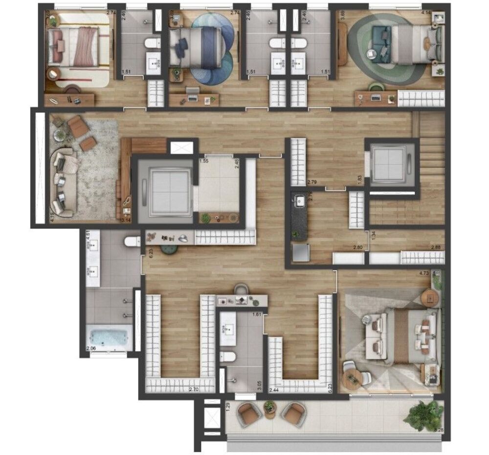 Apartamento, 3 quartos, 240 m² - Foto 17