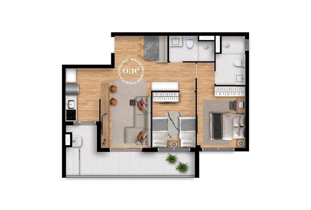 Apartamento, 2 quartos, 106 m² - Foto 2