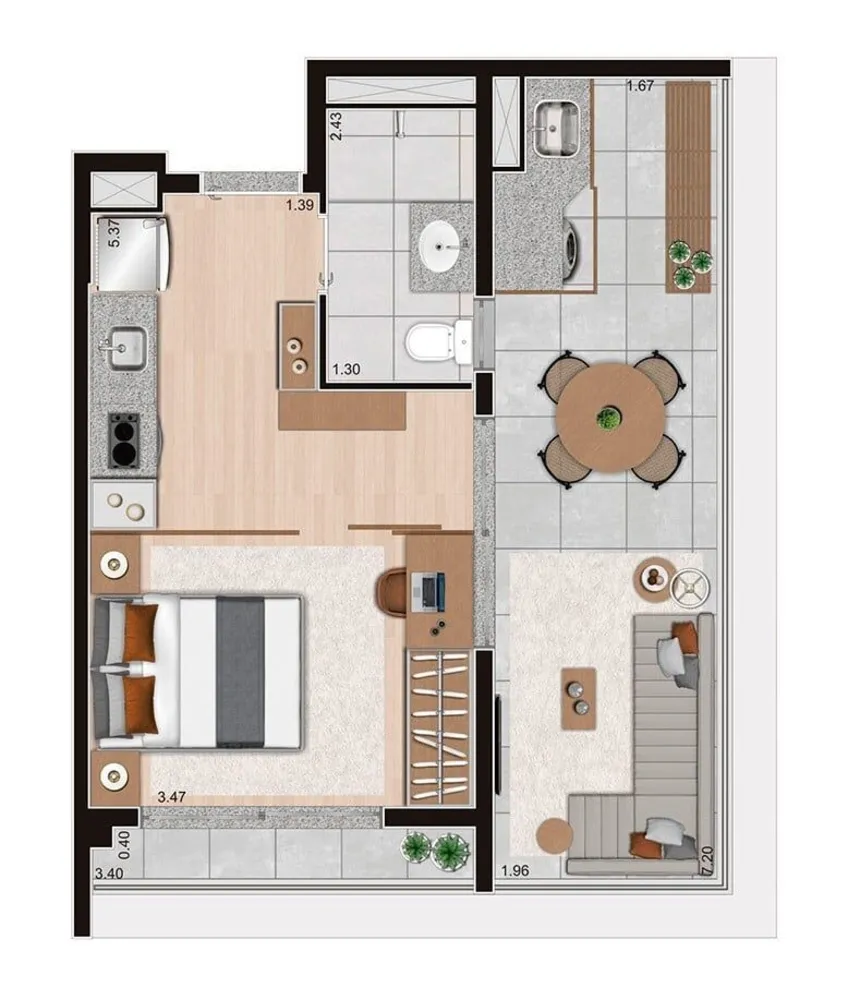 Kitnet-Studio, 24 m² - Foto 11