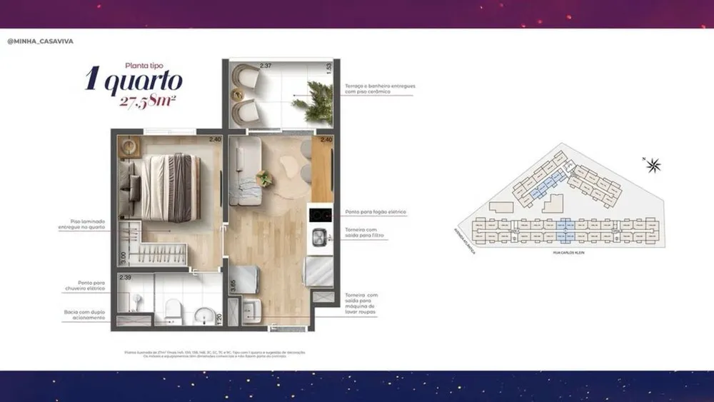 Apartamento, 1 quarto, 27 m² - Foto 10