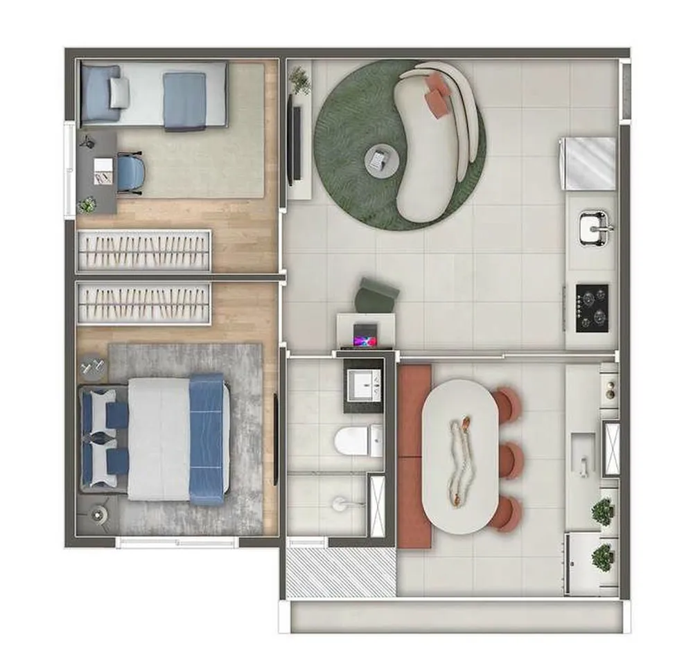 Apartamento, 2 quartos, 47 m² - Foto 6