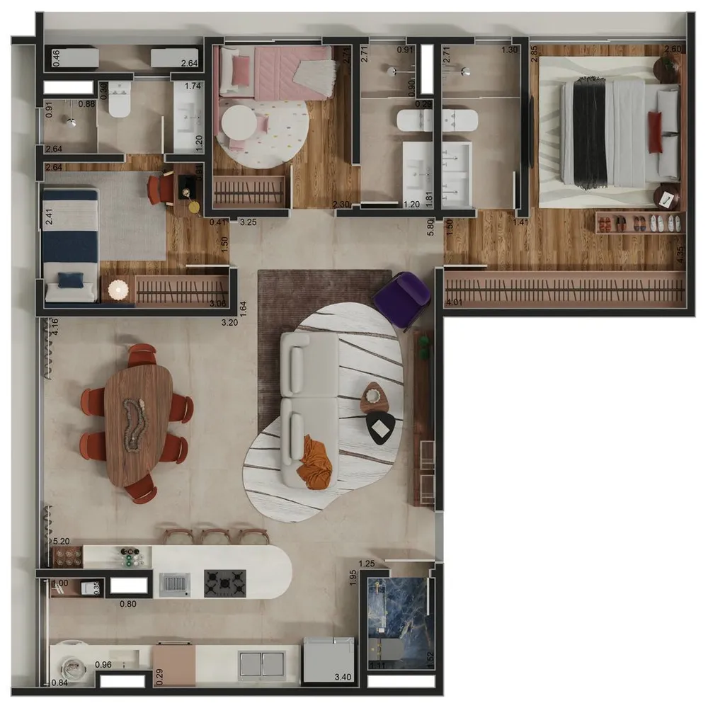 Apartamento, 3 quartos, 99 m² - Foto 4